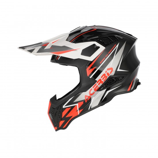 Casca Acerbis Airstrike-X Black Orange Fluo Casca Acerbis Airstrike-X Black Orange Fluo