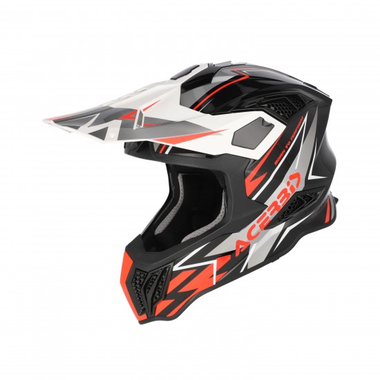 Casca Acerbis Airstrike-X Black Orange Fluo Casca Acerbis Airstrike-X Black Orange Fluo