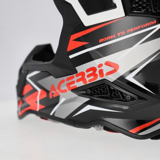 Casca Acerbis Airstrike-X Black Orange Fluo Casca Acerbis Airstrike-X Black Orange Fluo