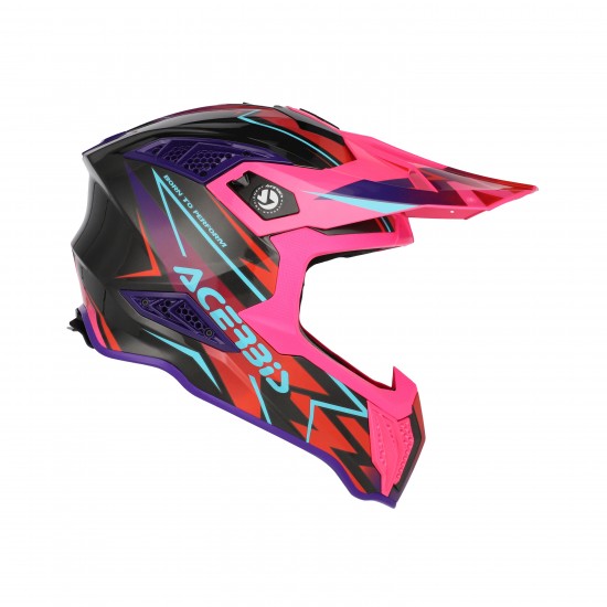 Casca Acerbis Airstrike-X Black Pink Casca Acerbis Airstrike-X Black Pink