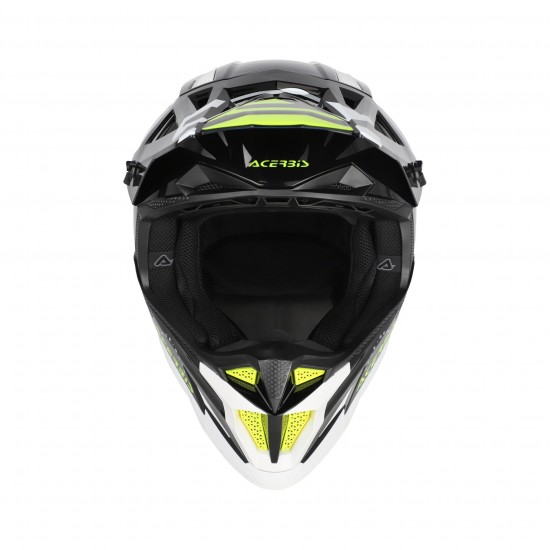 Casca Acerbis T711 Black White
