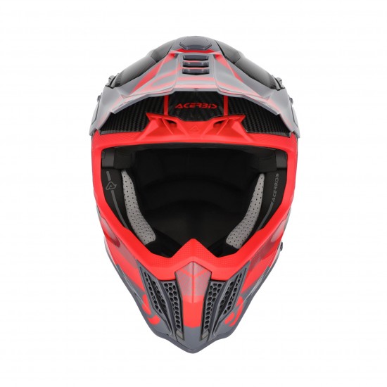 Casca carbon Acerbis Airstrike-C Red Grey