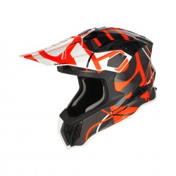 Casca carbon Acerbis Airstrike-C Black Orange Fluo