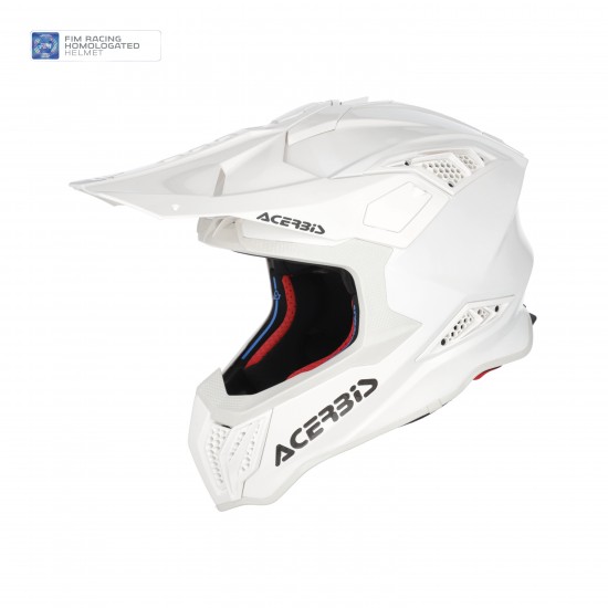 Casca carbon Acerbis Airstrike Fim Racing White Casca carbon Acerbis Airstrike Fim Racing White