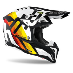 Casca Airoh Aviator 3 Rainbow White Gloss Casca Airoh Aviator 3 Rainbow White Gloss