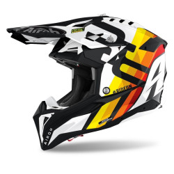 Casca Airoh Aviator 3 Rainbow White Gloss Casca Airoh Aviator 3 Rainbow White Gloss