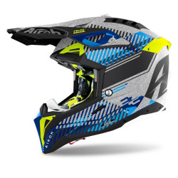 Casca Airoh Aviator 3 Wave Silver Gloss Casca Airoh Aviator 3 Wave Silver Gloss