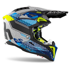 Casca Airoh Aviator 3 Wave Silver Gloss Casca Airoh Aviator 3 Wave Silver Gloss