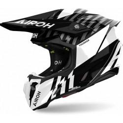 Casca Airoh Twist 3 Thunder Black White Casca Airoh Twist 3 Thunder Black White