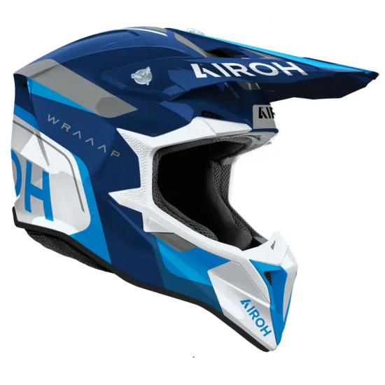 Casca Airoh Wraap Conquer Blue Gloss