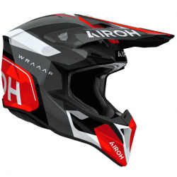 Casca Airoh Wraap Conquer Red Gloss