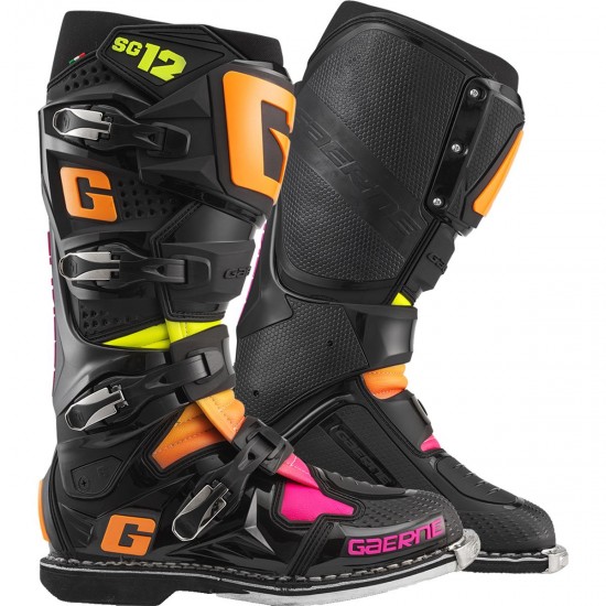 Cizme Gaerne SG12 Black Orange Pink