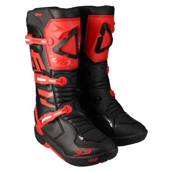 Cizme Leatt 3.5 Red Black