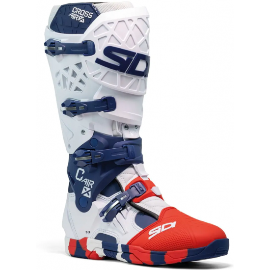 Cizme Sidi Crossair X White Navy Red