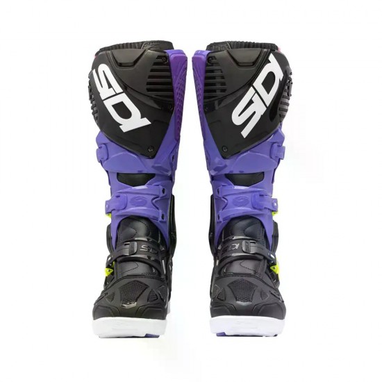 Cizme Sidi Crossfire 3 SRS Black Purple Yellow Fluo