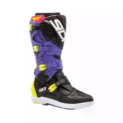 Cizme Sidi Crossfire 3 SRS Black Purple Yellow Fluo