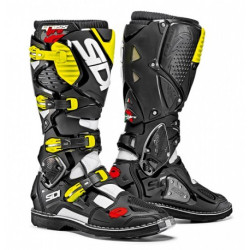 Cizme Sidi Crossfire 3 White Black Yellow Fluo Cizme Sidi Crossfire 3 White Black Yellow Fluo