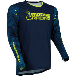 Tricou Moose Racing Argoid Navy Fluo Yellow