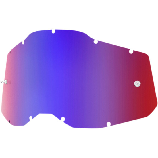 Lentila ochelari 100% Strata 2/Accuri 2/Racecraft 2 Mirror Red Blue
