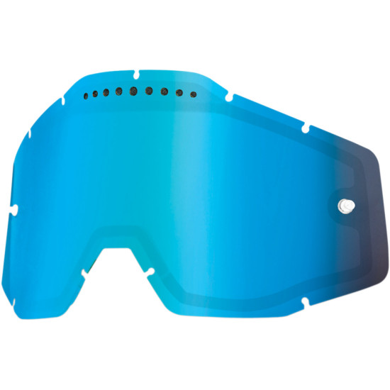 Lentila ochelari 100% snow dubla super-ventilata Miror Blue