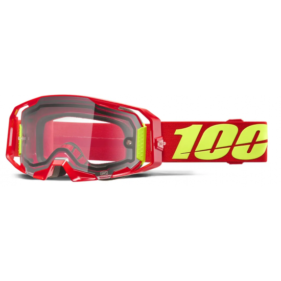 Ochelari 100% Armatic Enduro Moto Lentila dubla Red