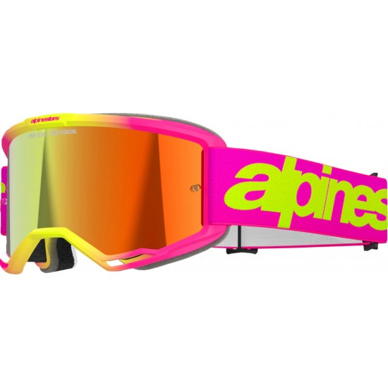 Ochelari Alpinestars Vision 5 Wordmark Pink Yellow Mirror Red Ochelari Alpinestars Vision 5 Wordmark Pink Yellow Mirror Red