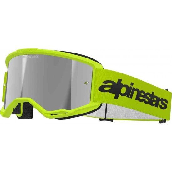 Ochelari Alpinestars Vision 3 Wordmark Yellow Fluo Mirror Silver Ochelari Alpinestars Vision 3 Wordmark Yellow Fluo Mirror Silver