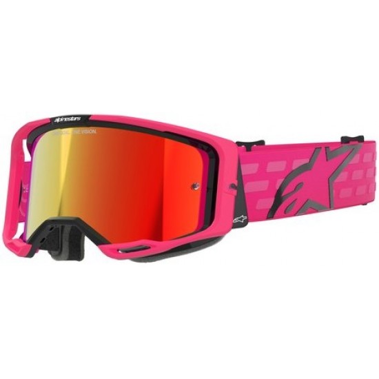 Ochelari Alpinestars Vision 8 Corp Pink Mirror Red Ochelari Alpinestars Vision 8 Corp Pink Mirror Red