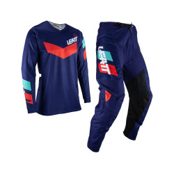 Set Tricou + Pantaloni Leatt 3.5 Navy Blue Red Set Tricou + Pantaloni Leatt 3.5 Navy Blue Red