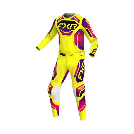 Pantaloni FXR Podium Relay MX26 Yellow Razz Black