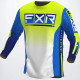 Tricou FXR Podium Pro MX Blue Fluo Yellow