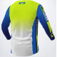 Tricou FXR Podium Pro MX Blue Fluo Yellow