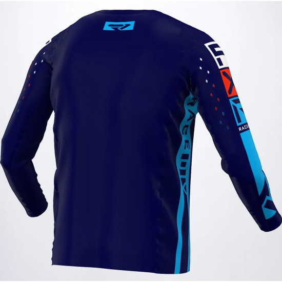 Tricou FXR Podium LE MX Navy Cyan