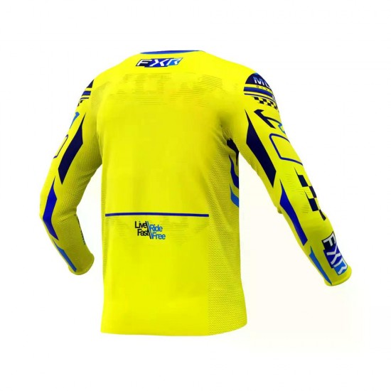 Tricou FXR Podium Gladiator MX25 Yellow Navy Blue Tricou FXR Podium Gladiator MX25 Yellow Navy Blue