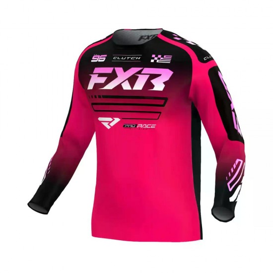 Tricou FXR Clutch MX26 Razz Black Pink