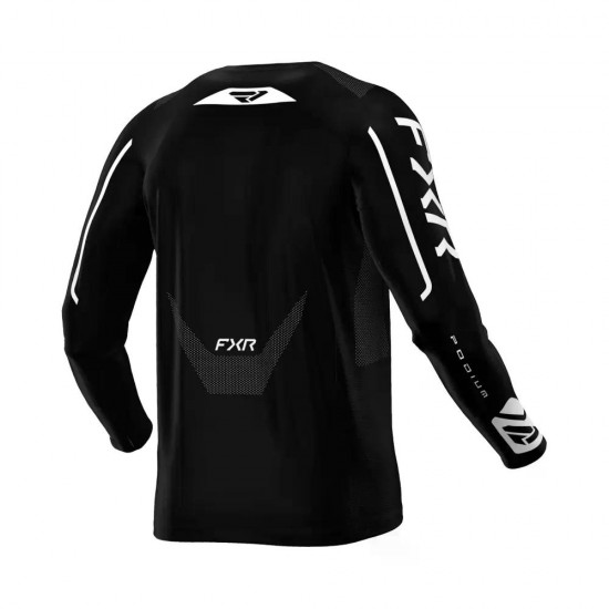 Tricou FXR Podium Relay MX26 Black White