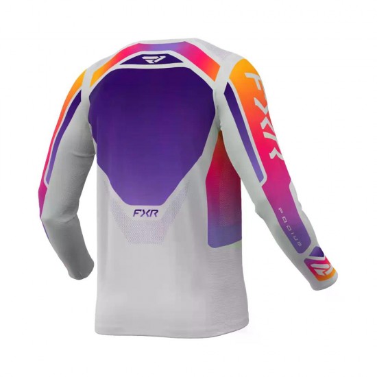 Tricou FXR Podium Relay MX26 Grey Purple Tang