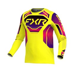 Tricou FXR Podium Relay MX26 Yellow Razz Black