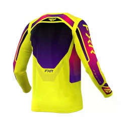 Tricou FXR Podium Relay MX26 Yellow Razz Black
