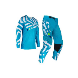 Set Tricou + Pantaloni Leatt 3.5 Blue White Set Tricou + Pantaloni Leatt 3.5 Blue White