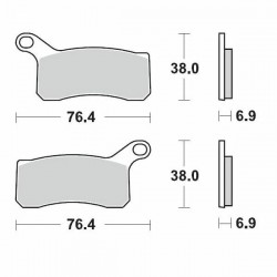 Placute frana fata KTM ATV/Quad 450/505/525 08-13 Placute frana fata KTM ATV/Quad 450/505/525 08-13