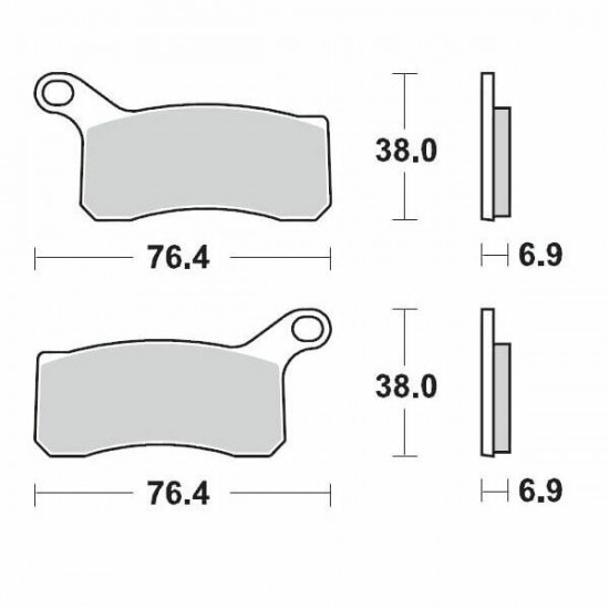 Placute frana fata KTM ATV/Quad 450/505/525 08-13