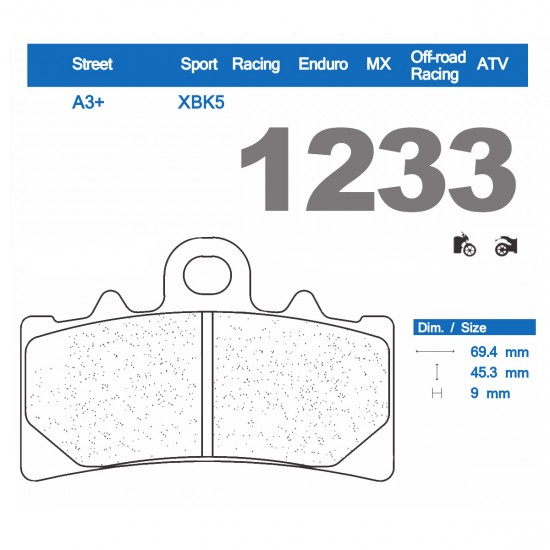 Placute frana fata KTM 390 DUKE 13-24 CL