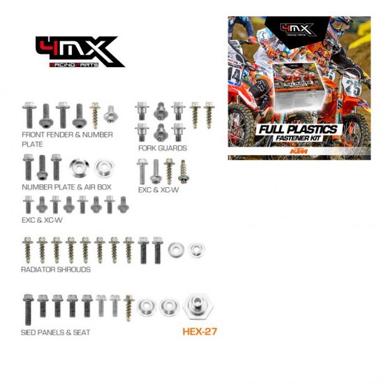 Kit suruburi plastice KTM 125/500 12-16 4MX