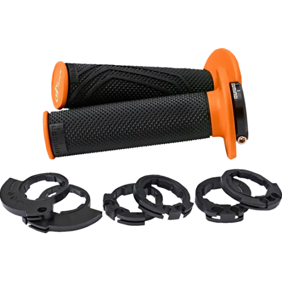 Mansoane lock-on KTM 150-501 98-25 2T/4T Domino D200 Black Orange