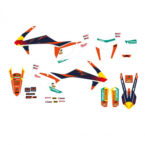 Kit stickere KTM 150/500 17-19 Blackbird Factory MXGP