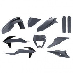 Kit plastice complet KTM 20-22 Polisport Grey Kit plastice complet KTM 20-22 Polisport Grey