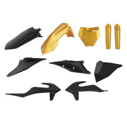 Kit complet plastice KTM 20-22 Polisport Black Gold Kit complet plastice KTM 20-22 Polisport Black Gold