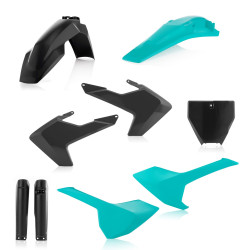 Kit plastice complet Husqvarna 16-18 Black Teal Kit plastice complet Husqvarna 16-18 Black Teal