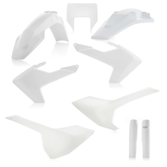 Kit plastice complet Husqvarna 17-19 White